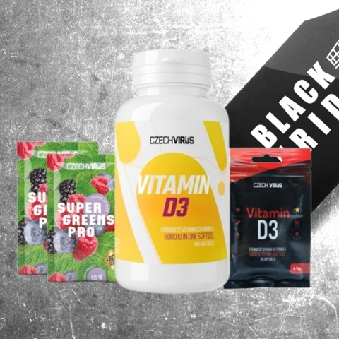 Special Offer Czech Virus Vitamin D3 180 cps + FREE Vitamin D3 30 cps + 2x sample