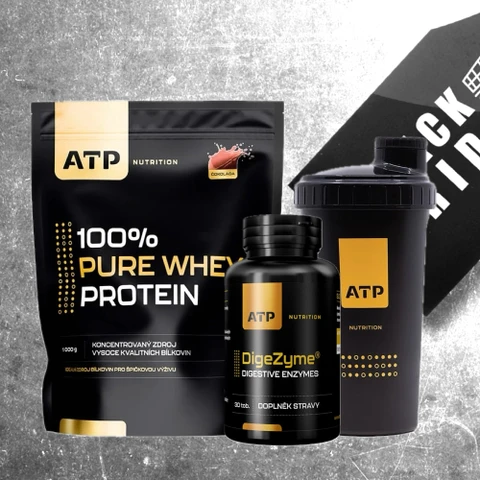 Special Offer ATP Nutrition 100% Pure Whey Protein 1000 g + FREE DigeZyme 30 tob + Shaker
