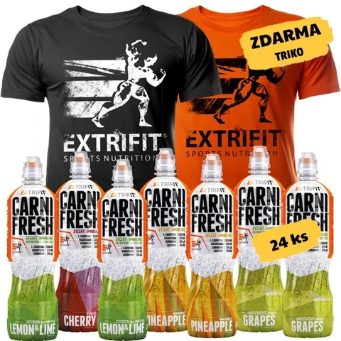 AKCE 24x Extrifit Carnifresh Sparkling + ZDARMA Triko Extrifit varianta #1