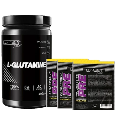 Special Offer Prom-In L-Glutamine 400 g + FREE 3x Progressive PRE 25 g