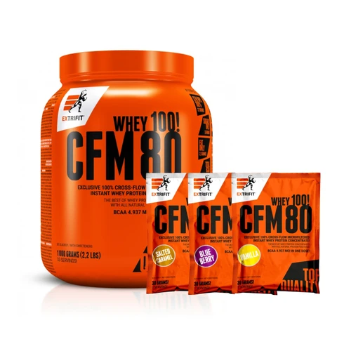 AKCE Extrifit CFM Instant Whey 80 1000 g + ZDARMA 3x CFM Instant whey 80 30 g