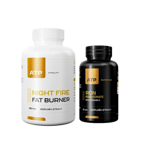 Special Offer ATP Vitality Night Fire Fat Burner 180 tob + FREE Iron Bisglycinate 30 tob