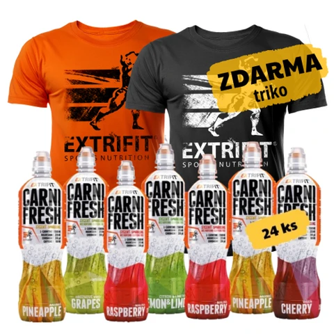 AKCE 24x Extrifit Carnifresh Sparkling + ZDARMA Triko Extrifit varianta #1