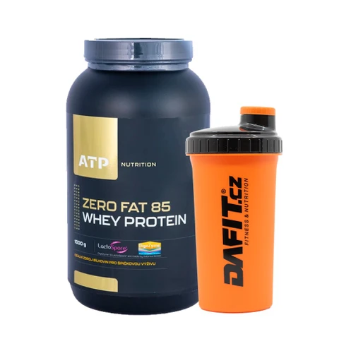 AKCE ATP Nutrition Zero Fat 85 Whey Protein 1000 g + ZDARMA Šejkr Dafit 700 ml