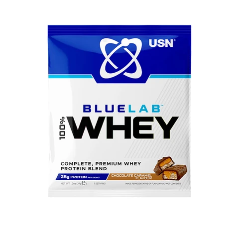 USN BlueLab 100% Whey Protein Premium 34 g karamel čokoláda