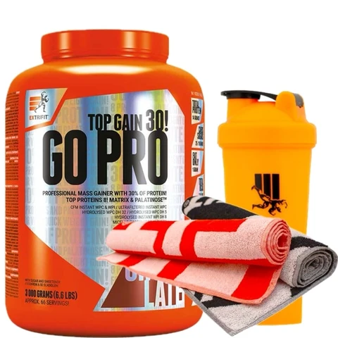 AKCE Extrifit Go Pro 30 3000 g + ZDARMA Šejkr 600 ml + ručník