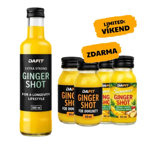 Special Offer Dafit Ginger Shot Extra Strong 500 ml + FREE 4x Shot 60 ml