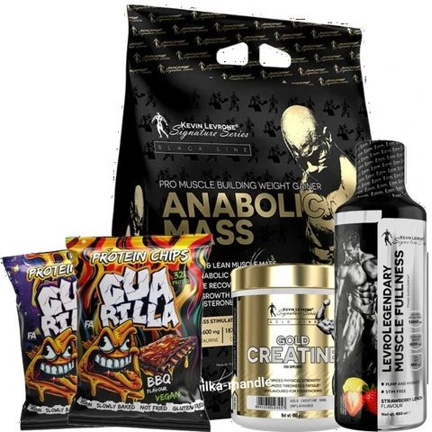 Special Offer Kevin Levrone Mass 7000g + Crea 300g + FREE Glycerol Muscle 480ml + 2x Chips