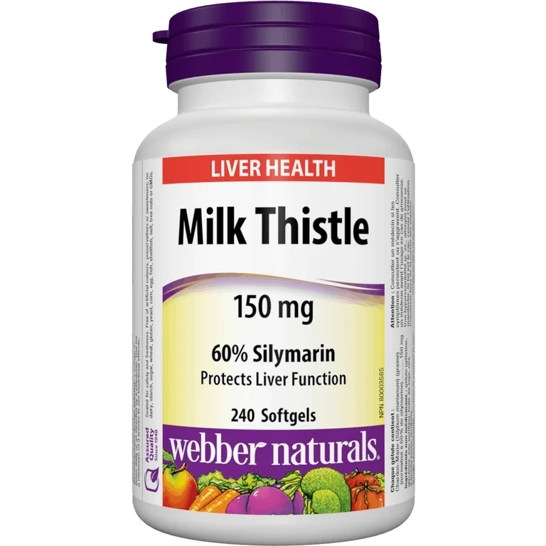 Webber Naturals Milk Thistle 150 mg 240 tob