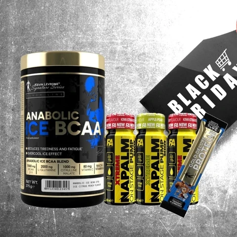 Special Offer Kevin Levrone Ice BCAA 375 g + FREE 3x sample + 1x Bar 48 g