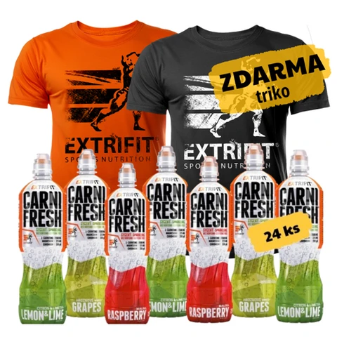 AKCE 24x Extrifit Carnifresh Sparkling + ZDARMA Triko Extrifit varianta #2