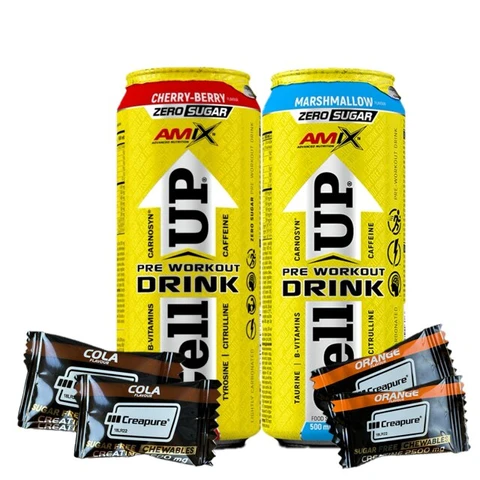 Special Offer 2x Amix CellUP PreWorkout Drink 500 ml + FREE 4x Creatine Creapure 1tbl