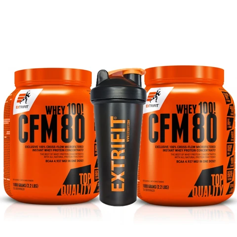 Special Offer 1+1 Extrifit CFM Instant Whey 80 1000 g + FREE Shaker 600 ml