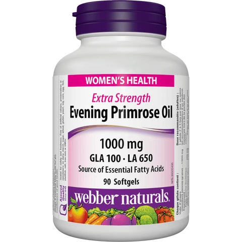 Webber Naturals Evening Primrose Oil 1000 mg 90 tob