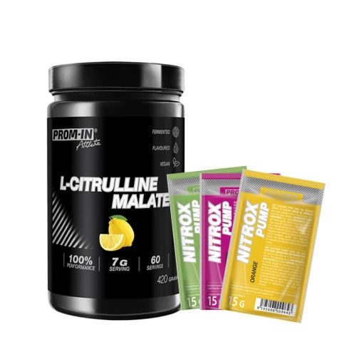 Special Offer Prom-In L-Citrulline Malate 420 g lemon + FREE 3x Nitrox Pump Extreme 15 g
