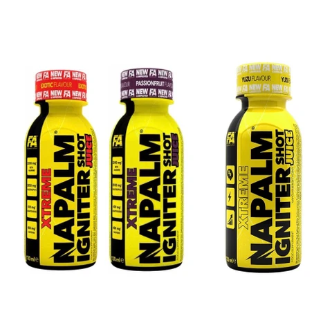 Special Offer 2+1 Fitness Authority Xtreme Napalm Igniter Juice Shot 120 ml