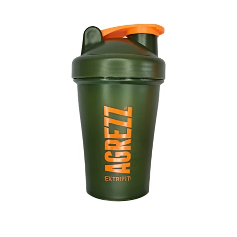 Extrifit Shaker 400 ml green, orange logo