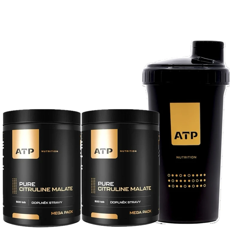 Special Offer 1+1 ATP Nutrition 100% Pure Citruline Malate 400 g + FREE Shaker 700 ml