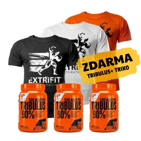 AKCE 2+1 ZDARMA Extrifit Tribulus 90 % Terrestris 100 cps +Triko Extrifit