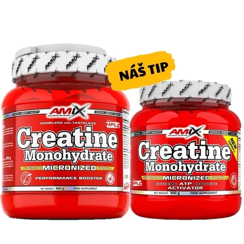 AKCE Amix Creatine monohydrate 500 g + ZDARMA Creatine Monohydrate 300 g