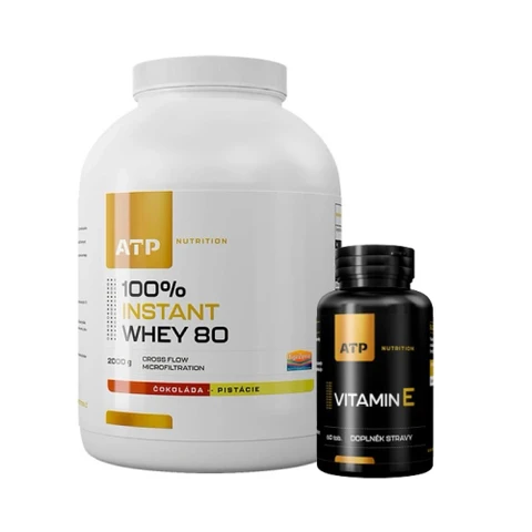 Special Offer ATP 100% Instant Whey 80 2000 g + FREE Vitamin E 60 tob