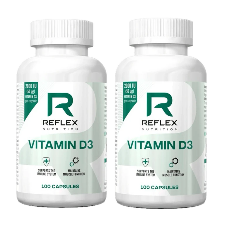 AKCE 1+1 ZDARMA Reflex Nutrition Vitamin D3 100 cps