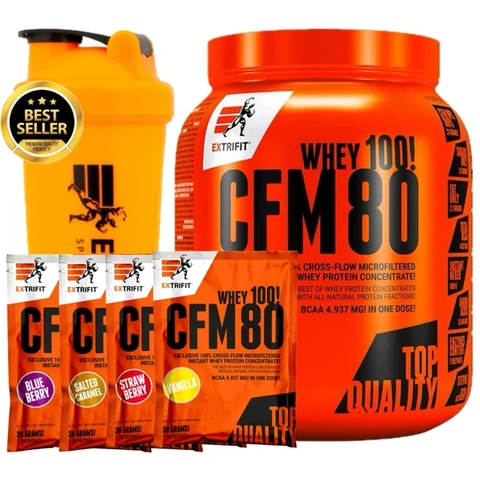 AKCE Extrifit CFM Instant Whey 80 1000g + ZDARMA Šejkr Extrifit 600ml a 4x vzorek