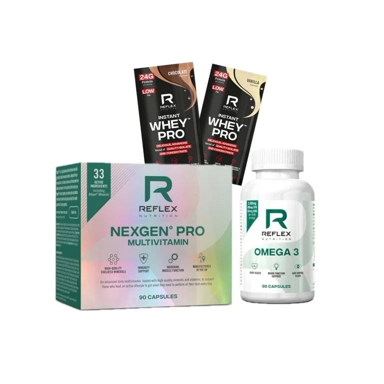 Special Offer Reflex Nexgen Pro 90 cps + FREE Omega 3 90 cps + 2x sample