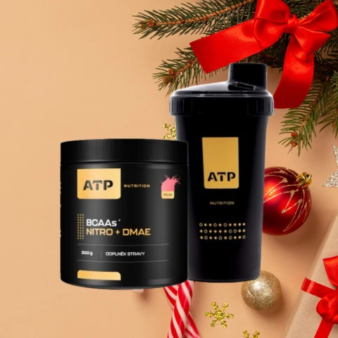 AKCE ATP Nutrition BCAAs Nitro + DMAE 300 g + ZDARMA Šejkr 700 ml