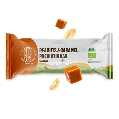 BrainMax® Pure Prebiotic Bar 60 g peanuts caramel