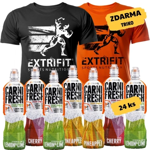 AKCE 24x Extrifit Carnifresh Sparkling + ZDARMA Triko Extrifit varianta #1