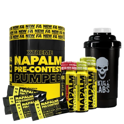 AKCE FA Napalm Pre-Contest Pumped 350 g + ZDARMA Šejkr 600 ml + 7x vzorek