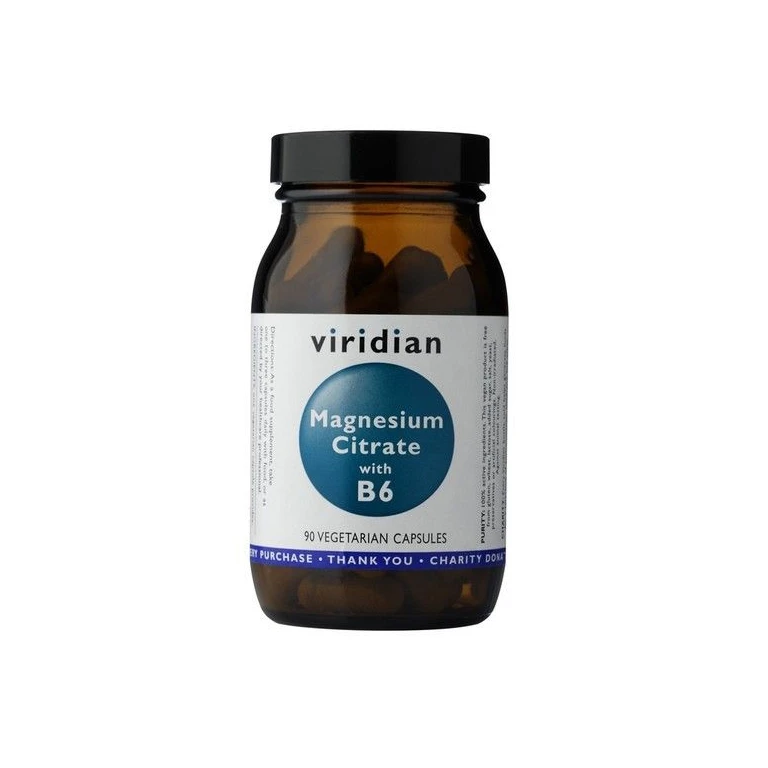 Viridian Magnesium Citrate with B6 90 cps