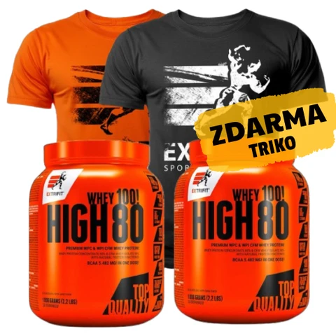 Special Offer 1+1 Extrifit High Whey 80 1000 g + FREE T-Shirt Extrifit