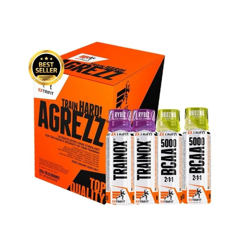 Special Offer Extrifit Agrezz 20 x 20.8 g + FREE 2x Trainox Shot 90 ml + 2x BCAA Shot 90 m