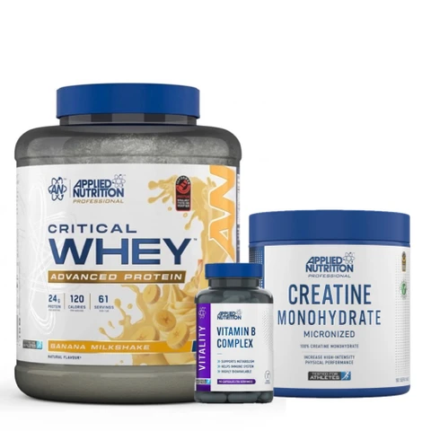 AKCE Applied Nutrition Critical Whey Protein 2000g +ZDARMA Creatine 250g + B Complex 90cps