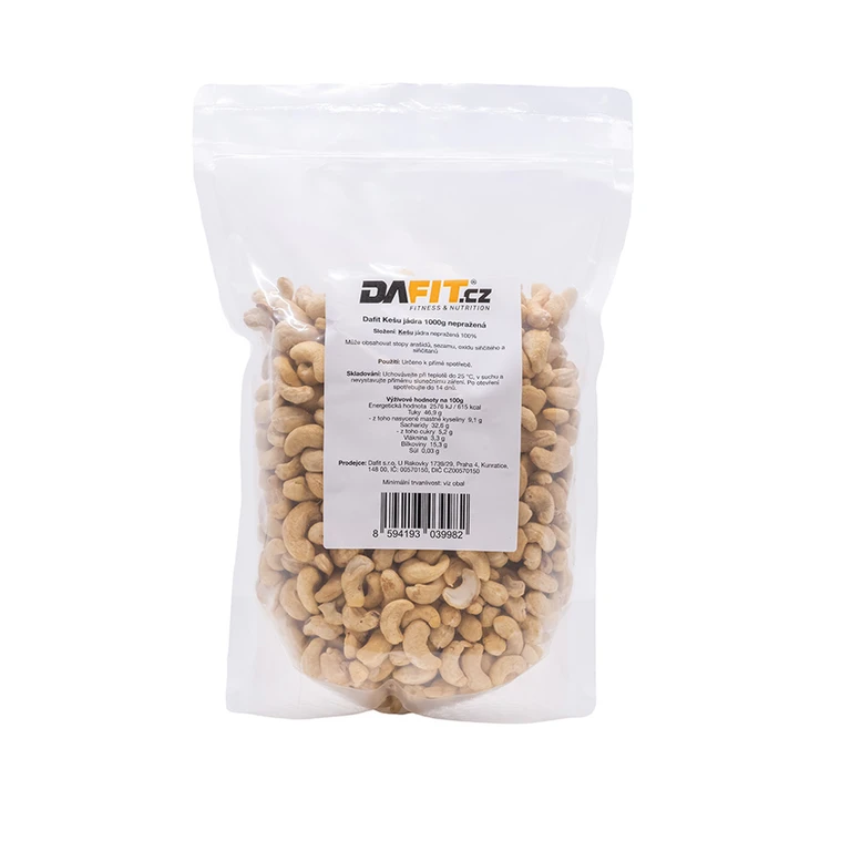 Dafit Cashew kernels 1000 g unroasted