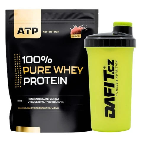 AKCE ATP Nutrition 100% Pure Whey Protein 1000 g +ZDARMA Šejkr Dafit 700 ml