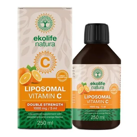 Ekolife Natura Liposomal Vitamin C 1000 mg 250 ml pomeranč (Lipozomální vitamín C)