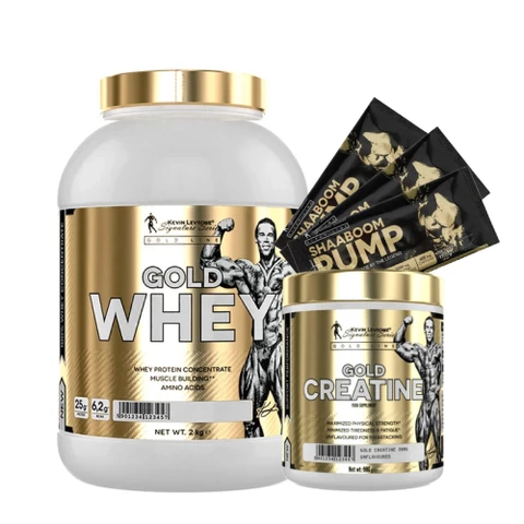 AKCE Kevin Levrone Gold Whey 2000 g + ZDARMA Gold Creatine 300 g + 3x vzorek