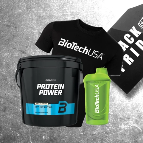 Special Offer BioTech Protein Power 4000 g + FREE T-Shirt + Shaker 600 ml