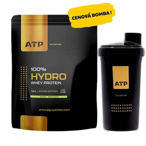 Special Offer ATP Nutrition 100% Hydro Whey Protein 750 g + FREE Shaker 700 ml