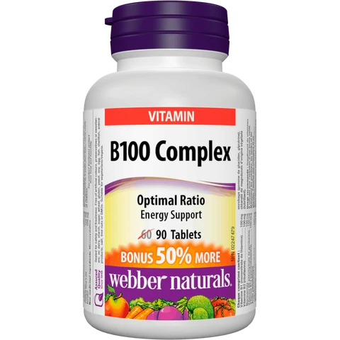 Webber Naturals B100 Complex 90 tbl