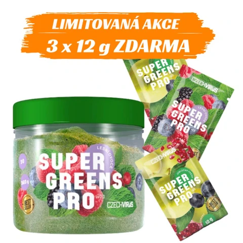 Specil Offer Czech Virus Super Greens Pro V2.0 360 g + FREE 3x sample