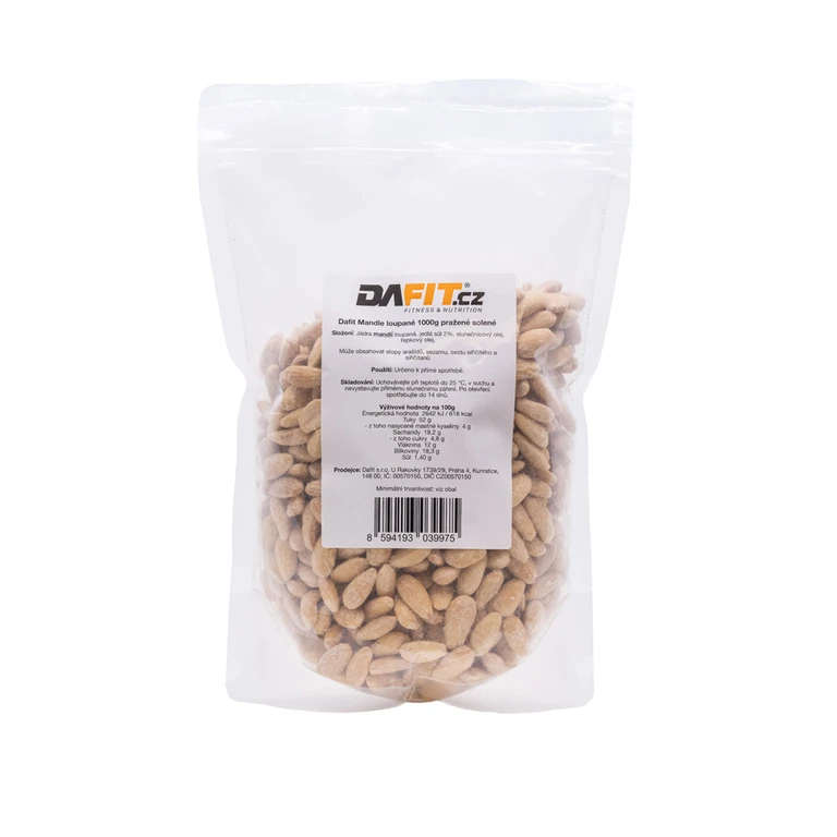 Dafit Peeled almonds 1000 g roasted salted