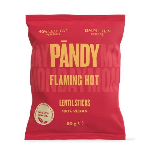 Pandy Lentil Chips Sticks 50 g flaming hot