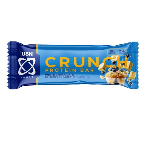 USN Trust Crunch 60 g bílá čokoláda s muffinem a borůvkou