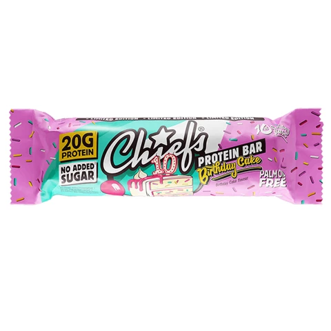 Chiefs Protein Bar 55 g birthday cake