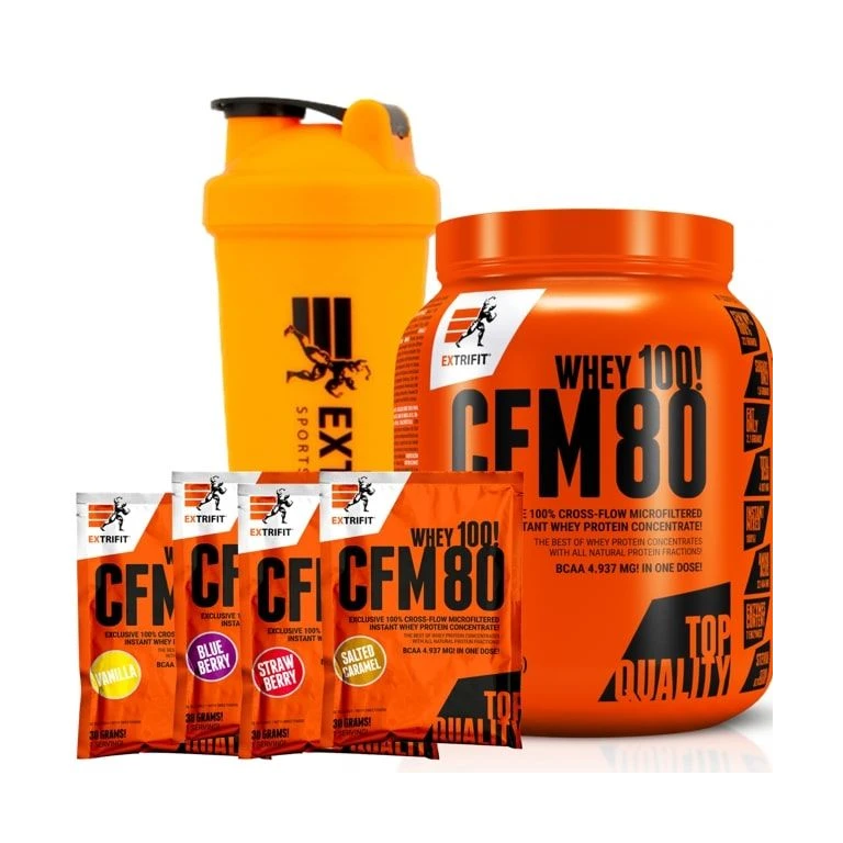 Special Offer Extrifit CFM Instant Whey 80 1000g + FREE Shaker Shaker 600ml a 4x sample