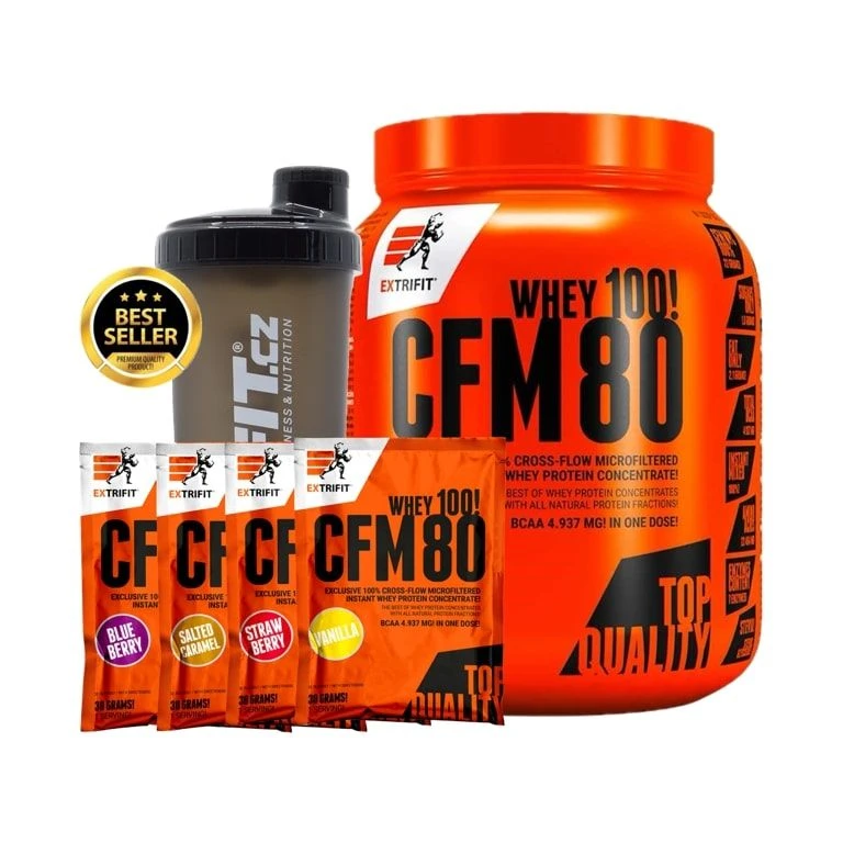 Special Offer Extrifit CFM Instant Whey 80 1000g + FREE Shaker Dafit 700ml a 4x sample